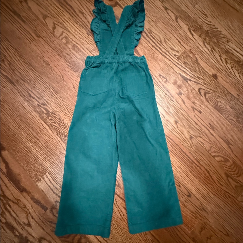 Hanna Andersson Corduroy Overalls with Ruffle Straps 5 - Picture 6 of 13